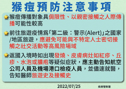 猴痘預防注意事項